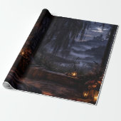 Cadeau Papier d'emballage Forest River Path (Déroulé)