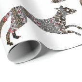 Cadeau Papier d'emballage Fox (Coin rond)