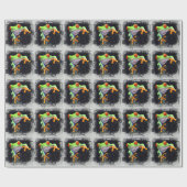 Cadeau Papier d'emballage Frog 3A (Plat)