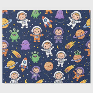 Cadeau Papier d'emballage Fusée spatiale – Astronaute mig