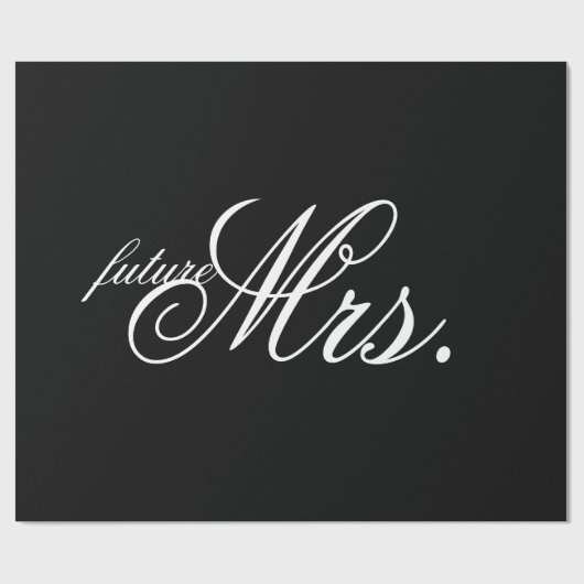 Cadeau Papier d'emballage - future Mme (Plat)