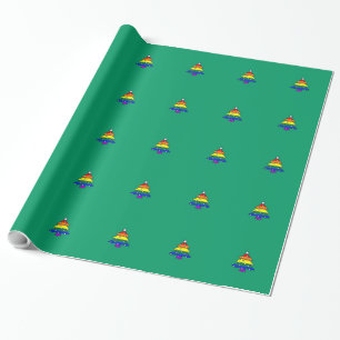 Cadeau Papier d'emballage gai/de lesbienne/arc-en-ciel