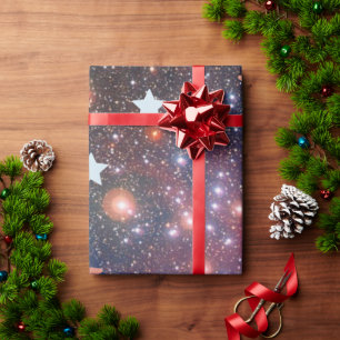 Cadeau Papier d'emballage Galaxie Étoile Cosmique Luxueux