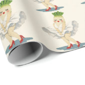 Cadeau Papier d'emballage Garden Party (Coin rond)