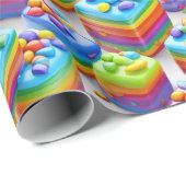 Cadeau Papier d'emballage - Gâteaux de fierté 1 (Coin rond)