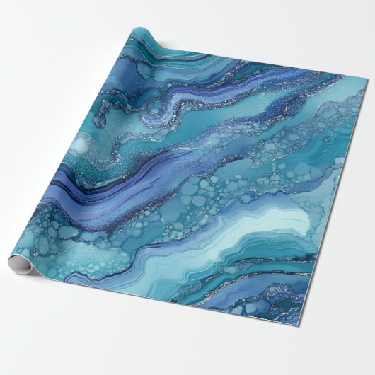 Cadeau Papier d'emballage géode (Déroulé)