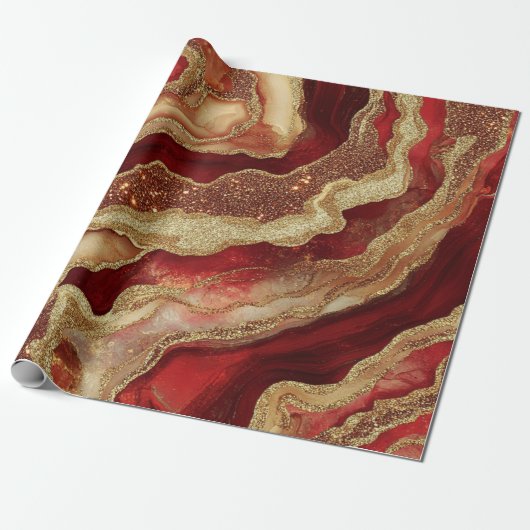 Cadeau Papier d'emballage géode (Déroulé)