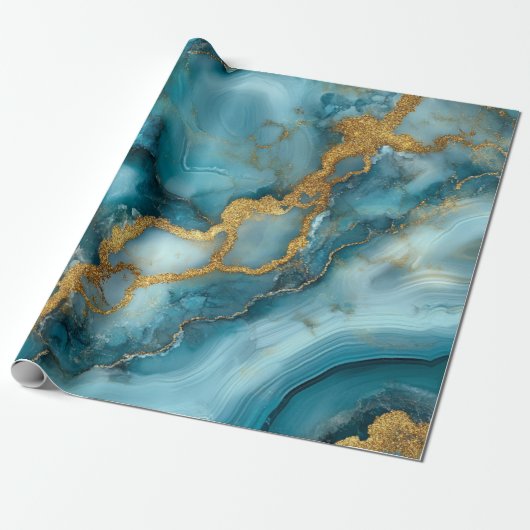 Cadeau Papier d'emballage géode (Déroulé)