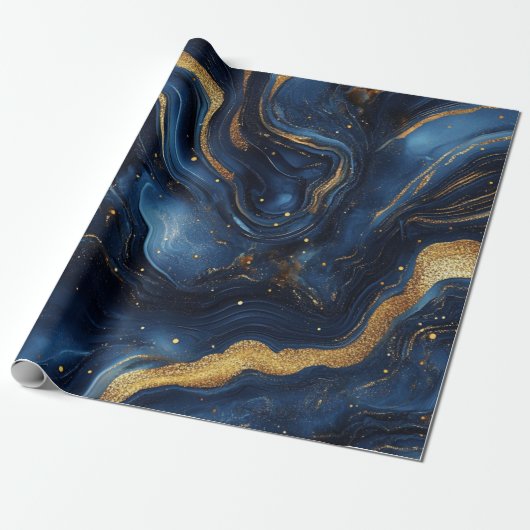 Cadeau Papier d'emballage géode (Déroulé)