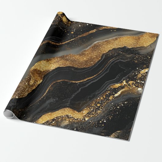 Cadeau Papier d'emballage géode (Déroulé)