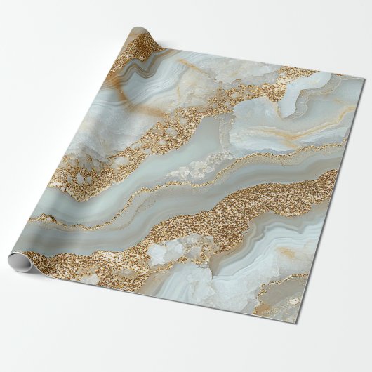 Cadeau Papier d'emballage géode (Déroulé)