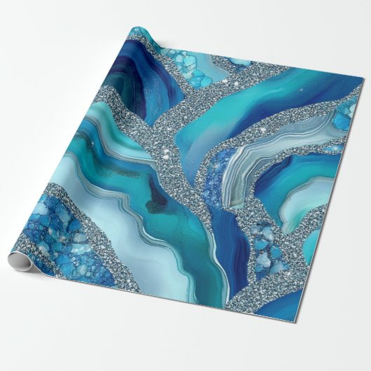 Cadeau Papier d'emballage géode (Déroulé)
