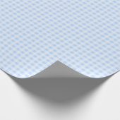 Cadeau Papier d'emballage Gingham Bleu Pastel (Coin)