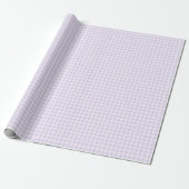 Cadeau Papier d'emballage Gingham Lavande (Déroulé)