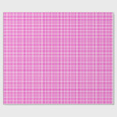 Cadeau Papier d'emballage Gingham rose (Plat)