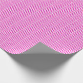 Cadeau Papier d'emballage Gingham rose (Coin)