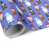 Cadeau Papier d'emballage « Gnomes frigorifiés (petits) » (Coin rond)