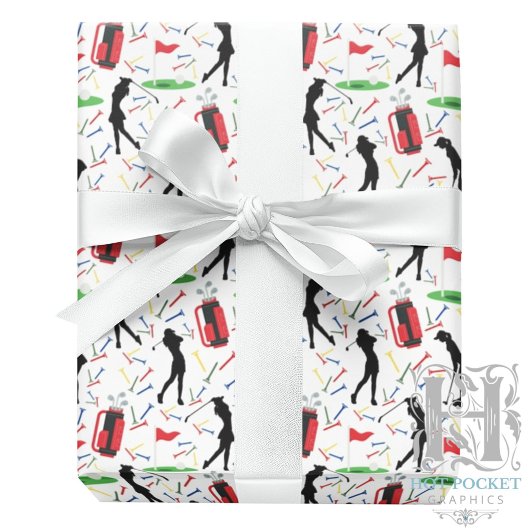 Cadeau Papier d'emballage Golf (Femmes)
