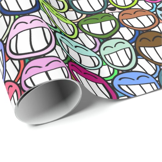 Cadeau Papier d'emballage Grin 1 (Coin rond)