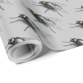 Cadeau Papier d'emballage gris broché (Coin rond)