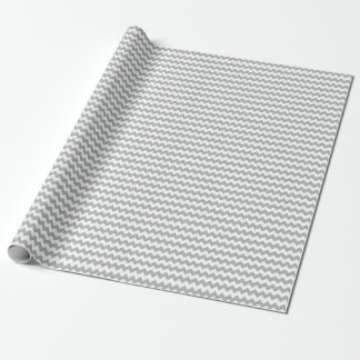Cadeau Papier d'emballage gris de Chevron