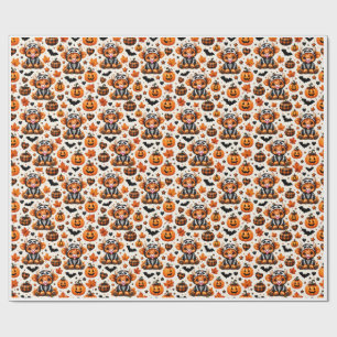 Cadeau Papier d'emballage Halloween squelette de vache de