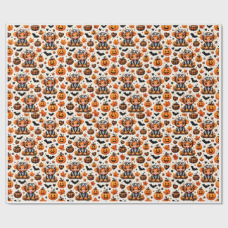Cadeau Papier d'emballage Halloween squelette de vache de