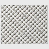 Cadeau Papier d'emballage Hanoukka avec Menorah (Plat)