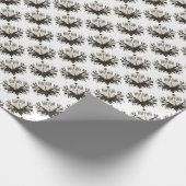 Cadeau Papier d'emballage Hanoukka avec Menorah (Coin)