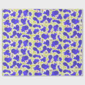 Cadeau Papier d'emballage Hanoukka pour chien mignon (Plat)