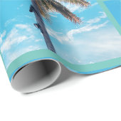 Cadeau Papier d'emballage hawaïen (Coin rond)