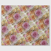 Cadeau Papier d'emballage heureux du jour de mère (Plat)