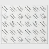 Cadeau Papier d'emballage heureux fait sur commande de (Plat)