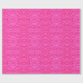 Cadeau Papier d'emballage Hot Pink Tiger Stripes (Plat)