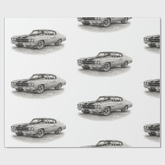 Cadeau Papier d'emballage Hot Rod