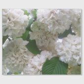 Cadeau Papier d'emballage - Hydrangée blanche (Plat)