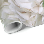 Cadeau Papier d'emballage - Hydrangée blanche (Coin rond)