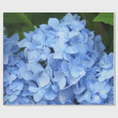 Cadeau Papier d'emballage - Hydrangée bleue (Plat)