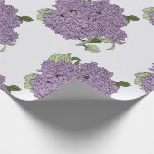 Cadeau Papier d'emballage hydrangée violet (Coin)