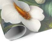 Cadeau Papier d'emballage imprimé fraise d'été (Coin rond)