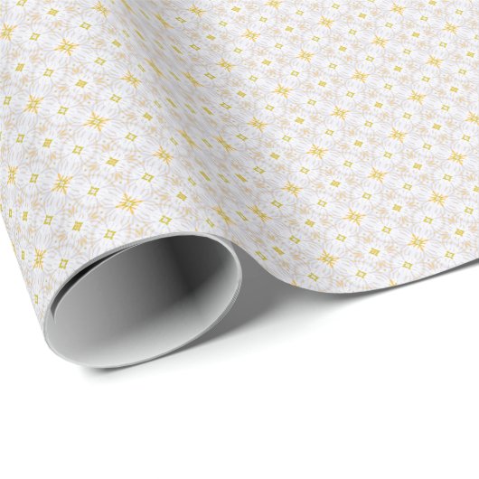 Cadeau Papier d'emballage Infinity Star White Cloud (Coin rond)