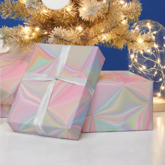 Cadeau Papier d'emballage iridescent rose nacré