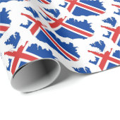 Cadeau Papier d'emballage islandais (Coin rond)