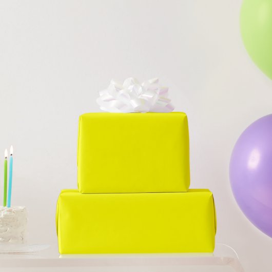 Cadeau Papier d'emballage jaune (Cadeaux de fête)