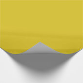 Cadeau Papier d'emballage jaune foncé solide (Coin)