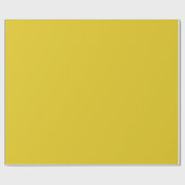 Cadeau Papier d'emballage jaune foncé solide (Plat)