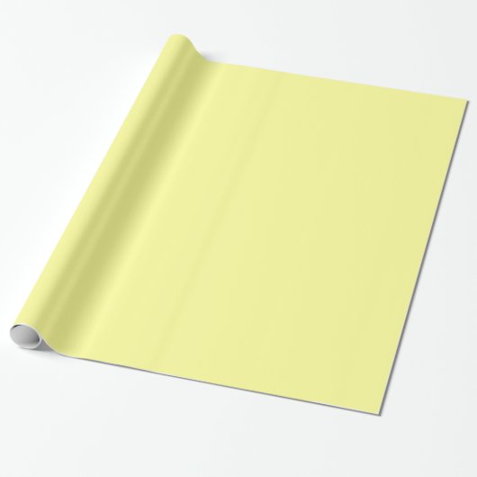 Cadeau Papier d'emballage jaune solide (Déroulé)