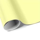 Cadeau Papier d'emballage jaune solide (Coin rond)