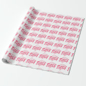 Cadeau Papier d'emballage Joyeuses Pâques (Déroulé)