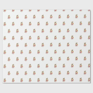 Cadeau Papier d'emballage Joyeux Anniversaire Chat et Cup
